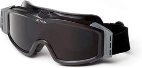 img 2 attached to Clear/Smoke Gray Tactical Goggles with Anti-Fog and Scratch-Resistant Features, Designed for Asian-Fit