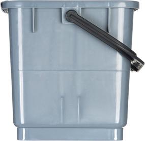 img 1 attached to 🪣 Gray Polypropylene Rectangular Squeegee Bucket, 6 Gallon Capacity, 20-1/2 inches L x 10-1/2 inches W x 11-1/4 inches H by Carlisle 363301923