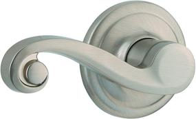 img 2 attached to 🔒 Satin Nickel Lido Left-Handed Half-Dummy Lever: Microban Antimicrobial Protection for Added Hygiene