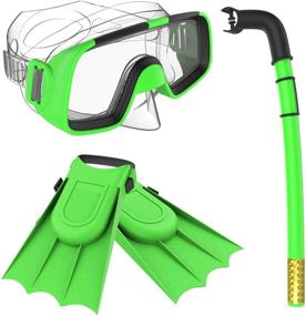 img 4 attached to Explore the Underwater World with Herbalcandybox Children Kids Swimming Diving Snorkel Set!