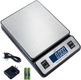img 4 attached to Weighmax W-2809: Heavy-Duty Stainless Steel Digital Postal Scale, 90 📦 LB X 0.1 OZ - Ideal for Shipping with AC Adapter