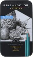 🖌️ карандаши из мягкой графитовой руды prismacolor premier turquoise soft grade - художественные карандаши, 12 штук логотип