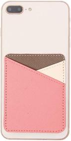 img 3 attached to 🍉 Stylish lenoup PU Leather Cell Phone Card Holder: Convenient Phone Pocket for Credit, Business Cards & IDs - Stick on Cell Phone Wallet (Watermelon Red)