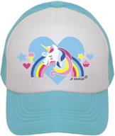 jp doodles unicorn hat kids trucker hat 🦄 with baseball mesh back, ideal for babies, toddlers, and youths logo
