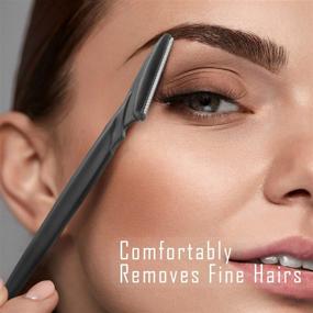 img 1 attached to 🔪 Boao 24 Pieces Eyebrow Razor: Facial Razor and Trimmer with Precision Cover (Multicolor A) - Effortless Shaping and Grooming