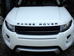 img 1 attached to 1Комплект 3D Накладка на капот с буквами Sports Line, эмблема для автомобиля Range Rover, наклейки с логотипом (матово-черный)
