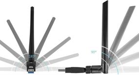 img 1 attached to Adapter 1200Mbps 300Mbps Antennas Wireless Television & Video