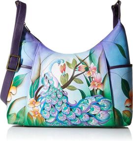 img 4 attached to 🌿 Anna Anuschka Original Organizer Succulent Women's Handbags & Wallets: Stylish and Functional Hobo Bags