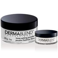💫 dermablend loose setting powder - face makeup & finishing powder for light, medium, and tan skin tones, mattifying finish, shine control - 1oz logo
