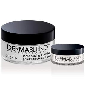 img 4 attached to 💫 Dermablend Loose Setting Powder - Face Makeup & Finishing Powder for Light, Medium, and Tan Skin Tones, Mattifying Finish, Shine Control - 1oz