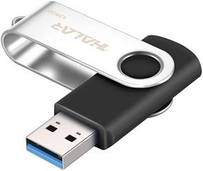 img 4 attached to 🔌 THKAILAR USB Flash Drive 3.0 - 128GB, 256GB, 512GB Thumb Drive for Business Traveler - External Storage Data, Swivel Design (128GB, Black)