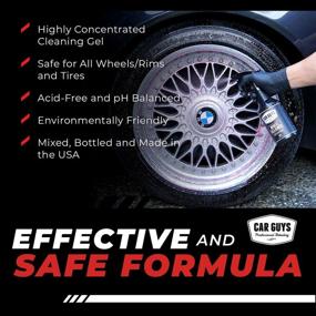 img 3 attached to 🚗 CAR GUYS Wheel Cleaner - Advanced Rim and Tire Cleaner to Eradicate Brake Dust and Grime - Suitable for Various Surfaces including Alloy, Chrome, Aluminum, and More - 18 Oz