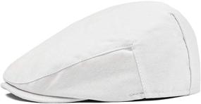 img 2 attached to 👶 JANGOUL Baby Boy's Cotton Hat: Stylish Fully Lined Driver Page Boy Cap