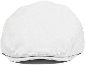 img 3 attached to 👶 JANGOUL Baby Boy's Cotton Hat: Stylish Fully Lined Driver Page Boy Cap