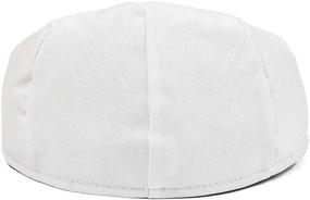 img 1 attached to 👶 JANGOUL Baby Boy's Cotton Hat: Stylish Fully Lined Driver Page Boy Cap