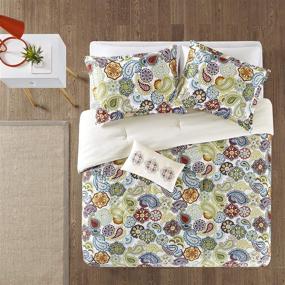 img 2 attached to 🌈 MI ZONE Tamil Comforter Set - Stylish Multicolor Twin Extra Long Size