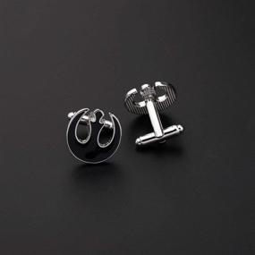 img 2 attached to CENWA Cufflinks Rebel Alliance Jewelry Men's Accessories