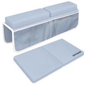 img 4 attached to Bahoki Essentials Bath Kneeler Set: Ultimate Comfort and Support for Bathing Newborns and Toddlers - Thick Memory Foam Arm and Knee Padding, Elbow Rest Pad, and Mesh Organizer for Baby's Toys