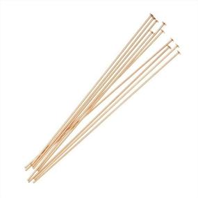 img 1 attached to Beadaholique 10-Piece 14K Gold 24-Gauge Head Pins - GF/H20/100 Collection