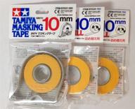 🖌️ tamiya 10mm masking tape with bonus 2pcs refill for precision painting and crafts logo