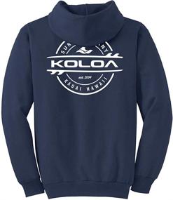 img 1 attached to Koloa Surf Surfboard Hoodie Hooded Sweatshirt Navy