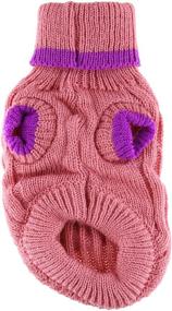 img 3 attached to 🐾 Fashion Pet (Ethical) Classic Sweater XX-Small Pink: Chic and Animal-Friendly