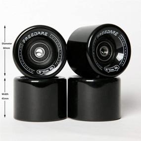 img 3 attached to FREEDARE Skateboard Bearings Spacers Cruiser