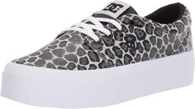 img 4 attached to DC Womens Trase Platform Leopard Women's Shoes for Athletic