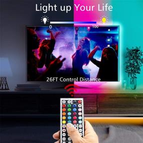 img 1 attached to 🌈 Dalattin 50ft RGB 5050 Led Strip Lights for Bedroom - 2 Rolls of 25ft Color Changing Kit with Remote and Power Supply - Indoor Decoration Led Light Strips