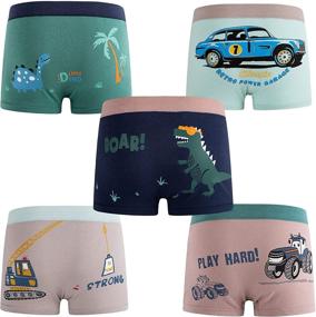 img 4 attached to 🦖 HLMBB Dinosaur Toddler Underwear Training | Boys' Clothing for Easy Potty Training