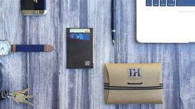 img 2 attached to Men's Slim Leather Credit Wallets