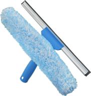 🪟 unger 961872 microfiber window combi: pro 2-in-1 window scrubber and squeegee, 14 inch logo