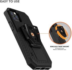 img 3 attached to 📲 Rokform Universal Sport Utility Belt Clip & Phone Stand - Heavy Duty iPhone & Samsung Holder, Black