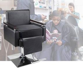 img 3 attached to Premium Black Salon Booster Seat Cushion: Ideal for Child Hair Cutting, Styling Chair Comfort, Barber & Beauty Salon Spa Equipment