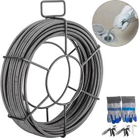 img 4 attached to 🚿 Mophorn 50ft x 1/2" Drain Cleaning Cable - Heavy-Duty Solid Core Auger Sewer Cable Cleaner for Snake Clog Pipe - Effective Sewer Drain Auger Snake Pipe