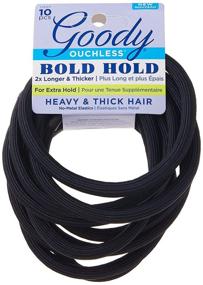 img 4 attached to 🎀 Goody Ouchless XL &amp; Extra Thick Hair Elastics, 10 Pack