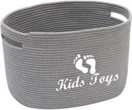 xbopetda children organizer playroom rope gray logo