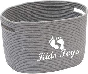 img 4 attached to Xbopetda Children Organizer Playroom Rope Gray