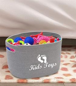 img 1 attached to Xbopetda Children Organizer Playroom Rope Gray