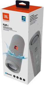 img 1 attached to JBL Flip 4 серый: Водонепроницаемый портативный динамик с Bluetooth для прослушивания музыки в пути