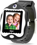 📱 isee kids smartwatch with games, touch screen, camera, alarm clock, calculator, selfie-camera video, age 4-12 birthday gifts (black) logo