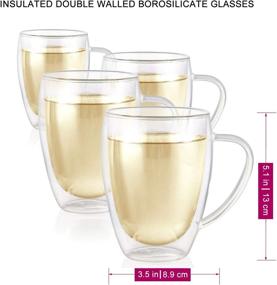 img 1 attached to 🍵 Teabloom Collection of Double Walled Mugs