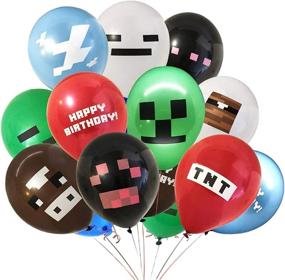 img 4 attached to 🎈 Grab these 24 Pcs Party Balloons for a Epic Minecraft Video Games Celebration and Sandbox Theme Party Decoration!