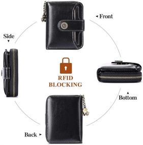 img 2 attached to 👜 FALAN MULE Smooth Wallet Peacock Women's Handbag: Sleek Style with Functionality