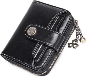 img 4 attached to 👜 FALAN MULE Smooth Wallet Peacock Women's Handbag: Sleek Style with Functionality