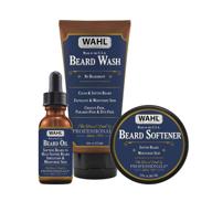 🚿 wahl beard oil wash & softener: all-in-one kit with essential oils for men - meadowfoam seed, clove, & moringa oils logo