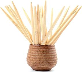 img 4 attached to 🍢 Premium 5.5 Inch Natural Bamboo Skewers - Ideal for BBQ, Corn Dogs, Lollipops, and More (100pcs)