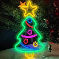 🎄 neon christmas tree sign: xmas trees led neon wall decor, usb powered acrylic lights for bedroom, kids' room, home decoration, man cave, birthday, bar, wedding, party gifts логотип