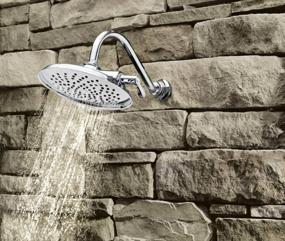 img 2 attached to 🚿 Moen S1311 Isabel 8-Inch Two-Function Showerhead: Immersion Technology, 2.5 GPM Flow Rate, Chrome Finish