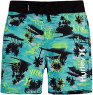 hurley swimwear: wakiki 🩳 doodle printed shorts for boys logo